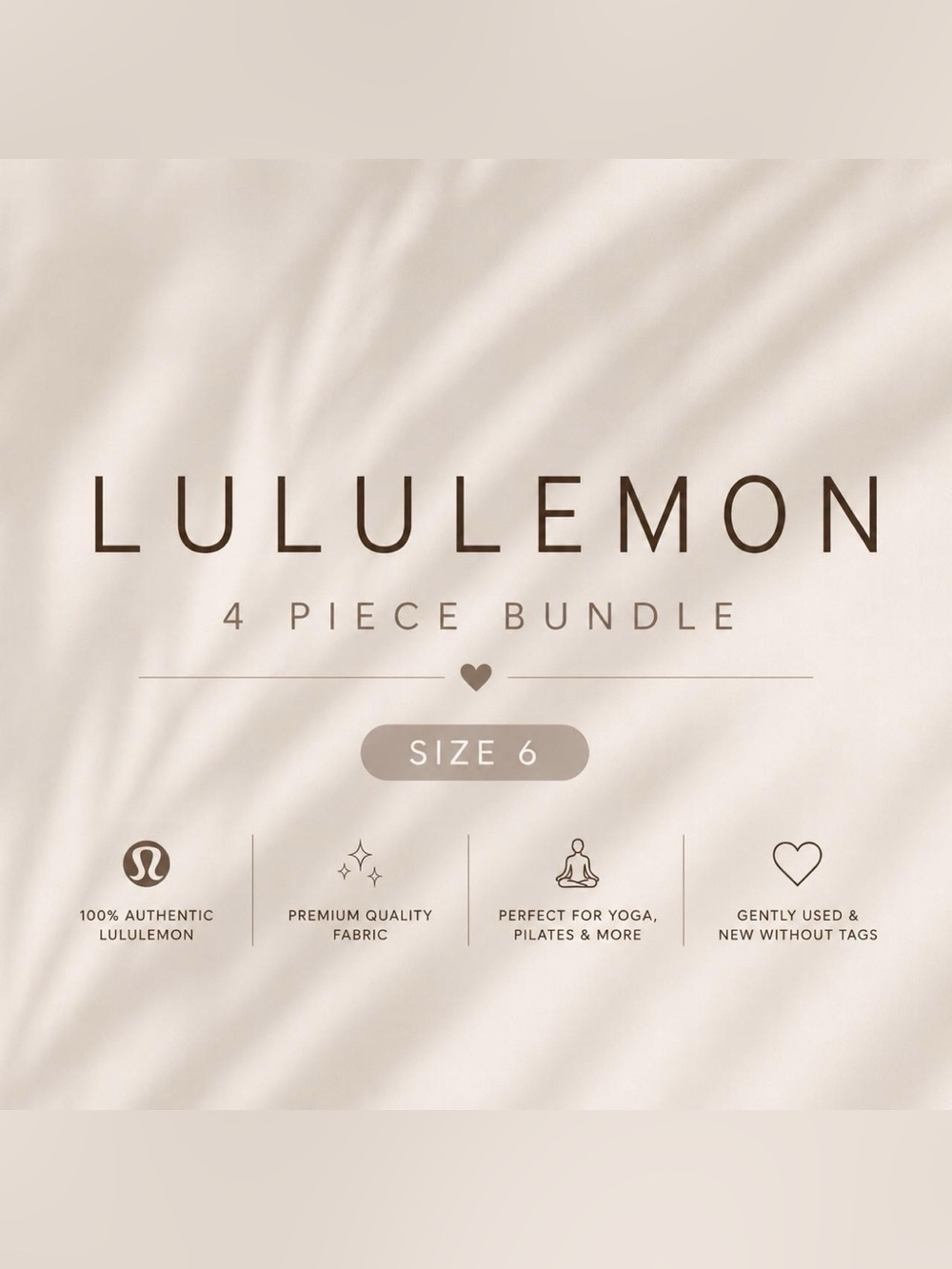 Lululemon Size 6 Bundle | Leggings + Shorts | 4 Pieces